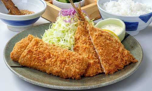 やまと豚ロース＆アジフライ定食写真