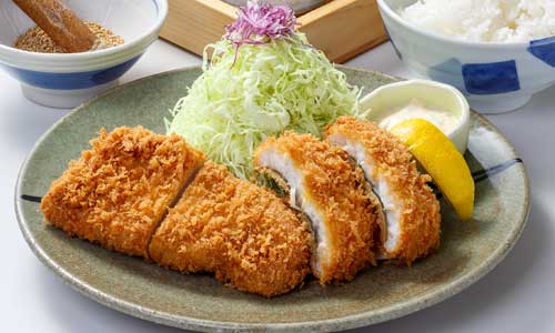 やまと豚ロース＆はもかつ定食写真